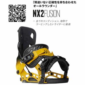 旧モデル(22-23)　FLOW NX2-FUSION STEEL MUSTARD Mサイズ スノーボード バインディング　未使用