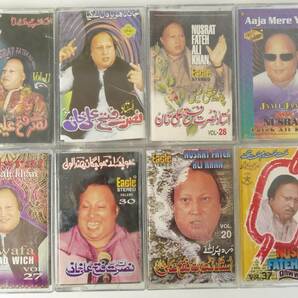 NUSRAT Fateh Ali Khan ★ ヌスラット・ファテ・アリ・ハーン カセットテープ8本 ★ 再生確認済み イスラム音楽 スーフィー カッワーリーの画像2