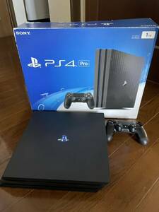 PS4 PRO PlayStation4 PRO プレイステーション4 ジェットブラック 1TB FW7.50 CUH-7000B BO1