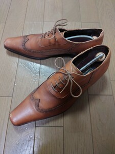 IMMAGINAZIONE　イマジナチオーネ　日本製　本革　レザーシューズ　ブラウン　26.5cm 　ビジネス 革靴