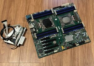 ★美品★Gigabyte GA-7WESVデュアルXeon E5 v3対応 マザーボード フロントパネル付きLGA2011-v3 (X10DAi X10DRi同世代仕様) CPUオマケ 004