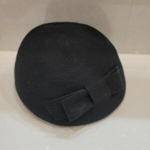 ベレー帽 黒 帽子 ブラック 黒 リボン MURUA EMODA系