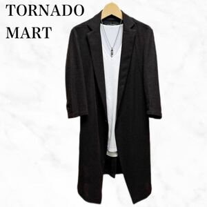 TORNADO MART ロングテーラードジャケット　七分袖ジャケット　ブラウン