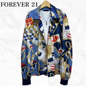 FOREVER21 総柄ジャケット　コーチジャケット　総柄シャツジャケット