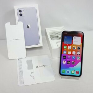 美品 *60日保証* SIMフリー iPhone 11 64GB パープル docomo 利用制限○ 残債なし 送料無料 インボイス可 【本0128-220-0202本】清P