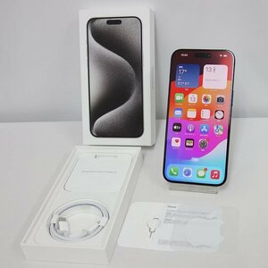 美品 *Apple保証24年10月* SIMフリー iPhone 15 Pro Max 512GB バッテリー100% 利用制限2年保証 インボイス可 【本0213-1410-0213本】清T