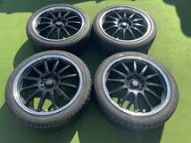 ◆ 希少！S/CADA エスカーダ◆18x7.5J+53/PCD:114.3/5穴◆4本 215/45R18.BRIDGESTONE . 2016/2022年製.RX-8,アルファード ヴェルファイア等_画像3