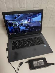 送料無料 訳あり品 MB-W880BN ゲーミングノートPC 第八世代Core-i7 8750H 2.2Ghz/ターボ最大4.1Ghz/メモリ16GB/新品SSD256GB/グラボ内蔵