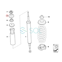 BMW E90 E91 E92 E93 リア ショックアブソーバー シーリング グロメット 左右共通 320i 323i 325i 325xi 330i 330xi 335i M3 33506767010_画像5