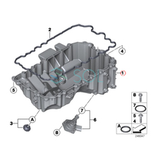 BMW F22 F23 F30 F31 F34 F32 F36 F07 F10 F11 E84 X1 E89 Z4 エンジンオイルパン 220i 320i 328i 420i 428i 528i 20i 11137618512_画像4