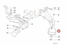 BMW E36 E46 E90 E91 Z3 エンジンマウント M3 2.0 2.2i 2.8 3.0i 11812283798 11812228298 11817837985 出荷締切18時_画像2