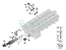 BMW E60 E61 F10 F11 E70 X5 VANOS VVTモーター シリンダーアクチュエーター ガスケット 523i 525i 528i 530i 3.0si 11127552280_画像3