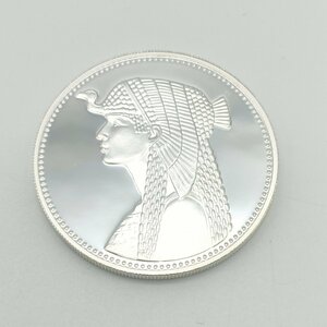 1円～ 銀貨 銀コイン エジプト 1993年 古代エジプト女王 クレオパトラ 5 ポンド プルーフ直径約39mm シルバー プトレマイオス朝　J121-31