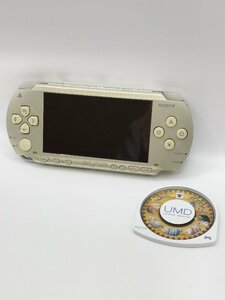 SONY プレイステーションポータブル PSP-1000 シャンパンゴールド 本体のみ モンハン日記ゲームソフト付き 通電確認済み J190-1