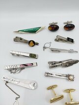 1円～ ネクタイピンおまとめ カフスボタンなど 金メッキ 銀メッキ アクセサリー メンズアクセサリー おまとめセット J231-1_画像3