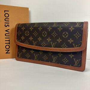 【良品 鑑定済】LOUIS VUITTON ルイヴィトン ポシェットダムGM セカンドバッグ クラッチバッグ モノグラム ブラウン メンズ M51810 872TH