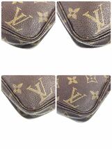 【鑑定済】LOUIS VUITTON ルイヴィトン ハンドバッグ ポーチ ポシェット アクセソワール モノグラム PVC レザー メンズ レディースM51980_画像5