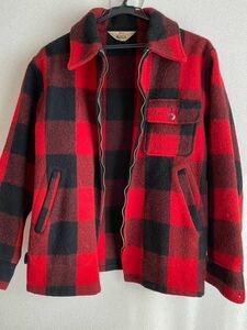 1960年代前後 ヴィンテージ WOOLRICH ウールリッチ ウール バッファローチェック ジャケット(TALONジップ)ウールジャケット／カバーオール