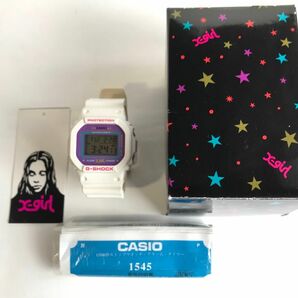 G-SHOCK Xgirl エックスガール　コラボ　DW-5600 中古　CASIO カシオ　腕時計　限定　別注　ホワイト　白　