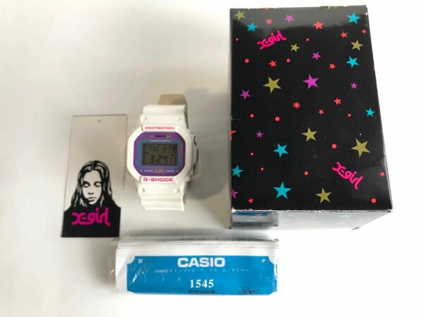 G-SHOCK Xgirl エックスガール　コラボ　DW-5600 中古　CASIO カシオ　腕時計　限定　別注　ホワイト　白　