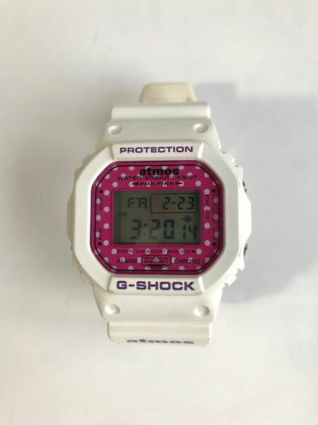 G-SHOCK ATMOS アトモス コラボ　DW-5600 中古　CASIO カシオ　腕時計　限定　別注　ホワイト　スニーカー