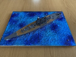 10円スタート☆タミヤ 1/700 ウオーターラインシリーズ☆戦艦大和完成品☆簡易ジオラマ