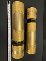まごころ堂　中古品　最高級仏壇の部品　木製本金粉　消金金具付き（B-2）　5478　M_画像1