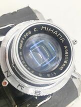 MIHAMA MODEL-ⅢA Anasti8mat1:3.5 f=75mm クラッシックカメラ ジャバラカメラ フィルムカメラ　現状渡し品_画像7
