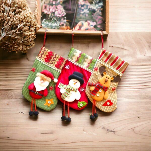 クリスマスソックス☆可愛い クリスマス 靴下 サンタクロース ツリー 飾り 装飾 クリスマス
