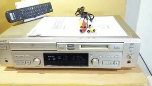 【動作品】SONY　MXD-D40　CD／MD ローディングベルト交換 　リモコン/取説付き