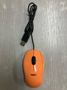 送料無料 NEC マウス 光学式 M-UAL-120 有線 オレンジ USB 画像参照 NC NR