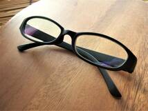 【新品　送料無料】PC老眼鏡　+2.0　ブルーライトカット　黒　マットブラック　リーディンググラス　オーバル　目に優しい スマホ ゲーム_画像4
