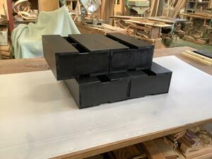 [ limited amount ] box horse [ black ] 4 piece set ( similarity goods . please note )