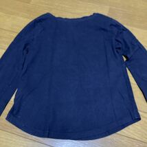 GAP KIDS 長袖 Tシャツ L 137-145 トナカイ deer カットソー 紺 スパンコール トップス ロンT ロングTシャツ ギャップ キッズ_画像4