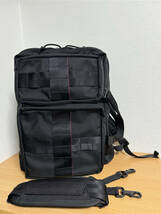 百名品●定価82500円●極美品●ブリーフィング BRIEFING×BEAMS PLUS 別注 “3WAY BAG” リュックサック アメリカ製 黒_画像1