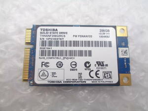 1円～ TOSHIBA THNSNF256GMCS 256GB SSD ｍSATA 中古動作品(S268)