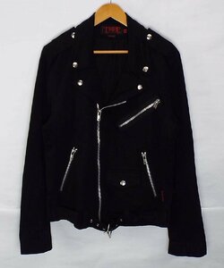 R122〇TRIPP NYC トリップ ニューヨークシティ ダブルライダース RIDERS JACKET パンク コットン100％ ブラック Mサイズ