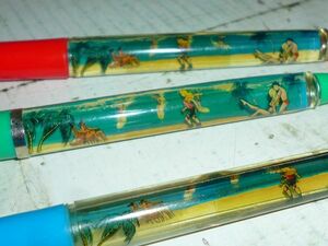  move ballpen floating pen VENICE beach surfing swimsuit California 3ps.@ Showa Retro Denmark sea wave 