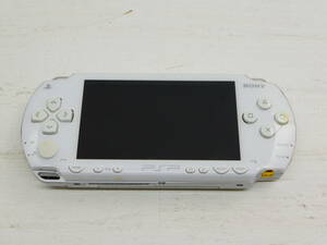 073-R44) 中古品 SONY PlayStation Portable PSP-1000 セラミック・ホワイト 動作OK 本体のみ ※バッテリー・SDカード欠品※