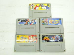 051-Q95) 中古品 スーパーファミコン ソフト 5種セット SFC スーファミ メタロイド ロックマンX3 超魔界村 ファイナルファイト2 等⑨