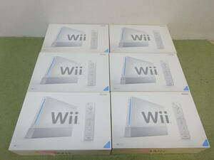 073-Y86) 中古品 Wii シロ 本体 箱あり 計6点セット 動作OK 任天堂 Nintendo 未使用品あり ※説明文必読※