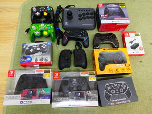 065-J77) 中古品 Nintendo switch ニンテンドースイッチ コントローラー 周辺機器 まとめ売り ホリパッド クラシックコントローラー 他