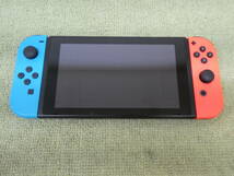 073-X32) 中古品 Nintendo switch ニンテンドー スイッチ 本体 Joy-Con [L]ネオンブルー [R] ネオンレッド のみ 箱なし 動作OK_画像1