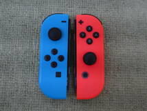 073-X32) 中古品 Nintendo switch ニンテンドー スイッチ 本体 Joy-Con [L]ネオンブルー [R] ネオンレッド のみ 箱なし 動作OK_画像6
