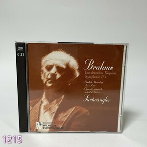 CD Furtwangler/ Brahms:Ein Deutsches Requiem Op.45 管:1215 [0]