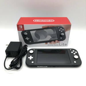 【メーカー保証残有/美品】Nintendo Switch Lite ニンテンドー スイッチ ライト HDH-001 HDH-S-GAZAA グレー 任天堂 ゲーム機 付属有