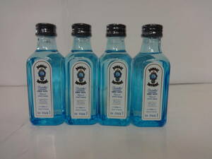 A986 未開栓 酒 ジン ボンベイサファイア BOMBAY SAPPHIRE 47％ 50ml 4本 セット ミニボトル