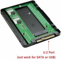 CY SFF-8639 NVME U.2-NGFF M.2 M-key PCIe SSDケース エンクロージャ ブラック マザーボ_画像7
