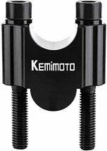kemimoto ハンドルポスト バイク 30mmアップ ハンドルスペーサー 汎用 7/8インチ φ22mm/22.2mmバー ハ_画像9