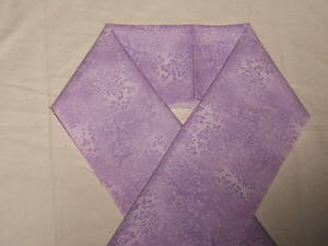 木綿の半衿、そよぐ木々、薄紫